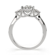 Hana Oval Cut 3 Stone Engagement Ring Setting - Nivetta